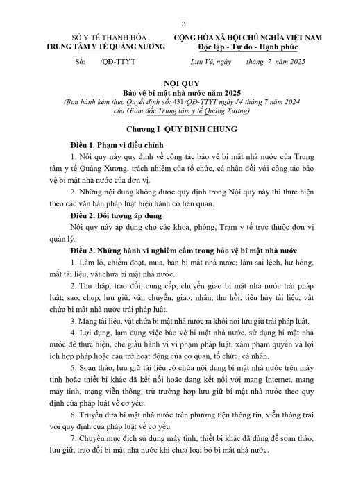 QĐ ban hành Nội quy bảo vệ BMNN 2025_page-0002.jpg